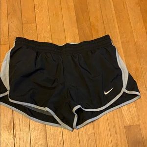 Black nike running shorts